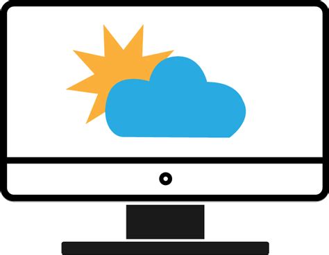 Weather Desktop Vector Icon - [Free Download] - (SVG and PNG)