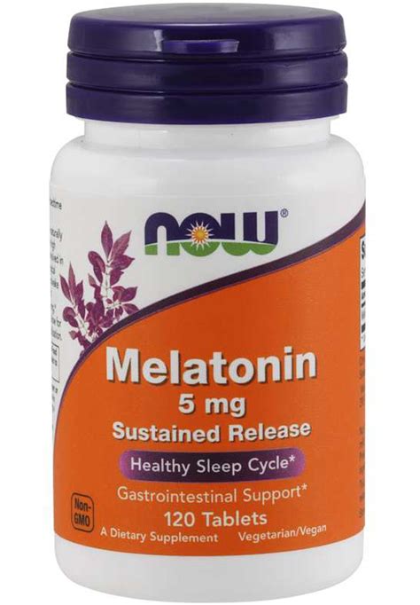 Now Melatonin 5 Mg Sr Supplement First