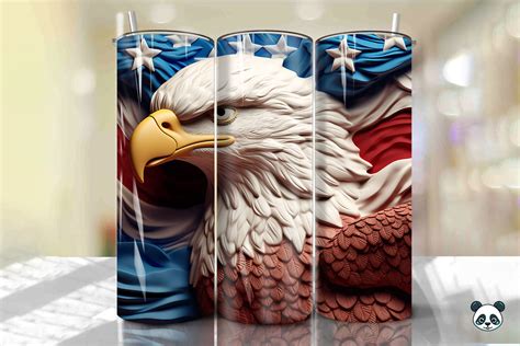 Patriotic Eagle D Tumbler Wrap Png Graphic By Pandastic Creative