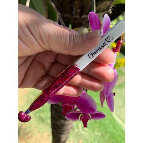 Caneta De Resina Personalizada Troca Carga Shopee Brasil