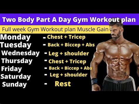 Bodybuilding Workout Schedule Gain Muscle Eoua Blog