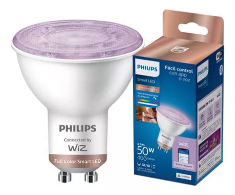 Philips Smart Gu10 Wiz Wifi Multicolores Matter Google Alexa