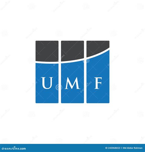 Umf Letter Logo Design On White Background Umf Creative Initials