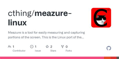 Github Cthing Meazure Linux Meazure Is A Tool For Easily Measuring