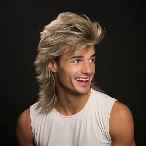 Amazon Blonde Mullet Wig Adult Funny Wigs For Men Pop Rock Wig Joe