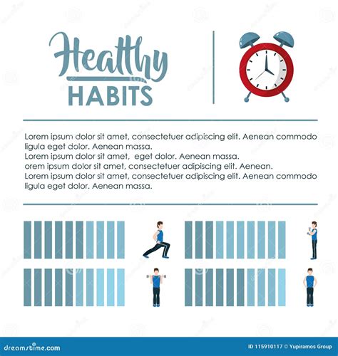 Healthy Habits Infographic Stock Vector Illustration Of Habits 115910117