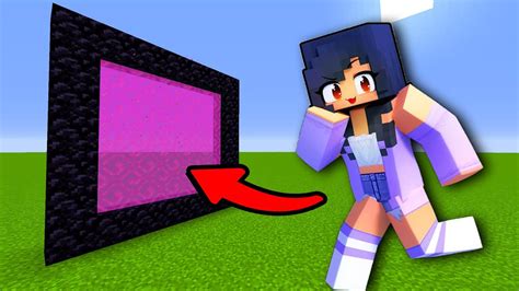 How To Make A Portal To The Aphmau Queen Dimension In Minecraft Youtube