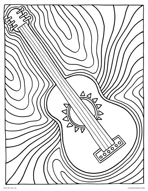 Printable Guitar Templates Printable Word Searches