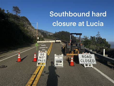 rode   closed  section  highway   big sur