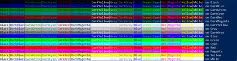 List Of All Colors Available For Powershell Ilostin