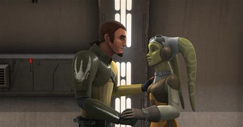 Star Wars Rebels Hera And Kanan Kiss