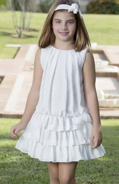 Vestido Branco Infantil 53 Modelos Deslumbrantes para Crianças