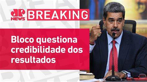 União Europeia não reconhece vitória de Nicolás Maduro BREAKING NEWS