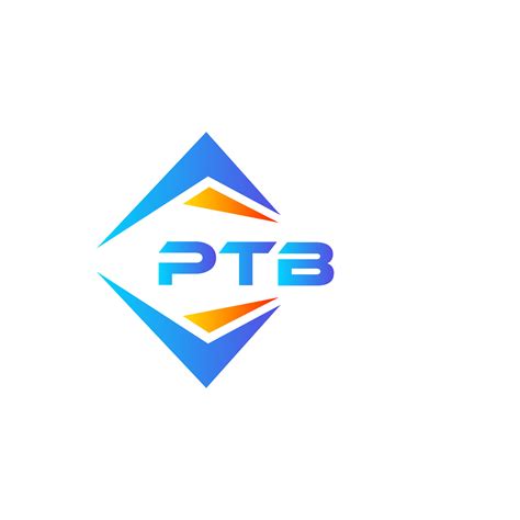 ptb abstract technology logo design  white background ptb creative