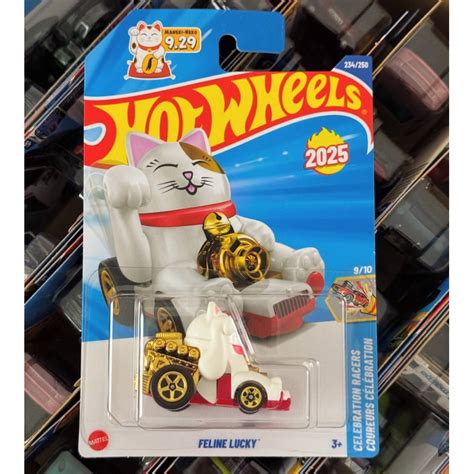 Hot Wheels Celebration Racers 2025 Feline Lucky Shopee Brasil