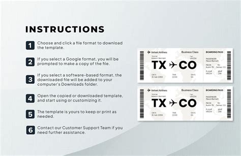 Business Airline Ticket Template In Illustrator Word Pdf Download