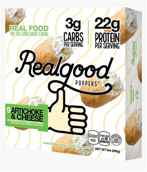 Real Good Foods Poppers, HD Png Download - kindpng