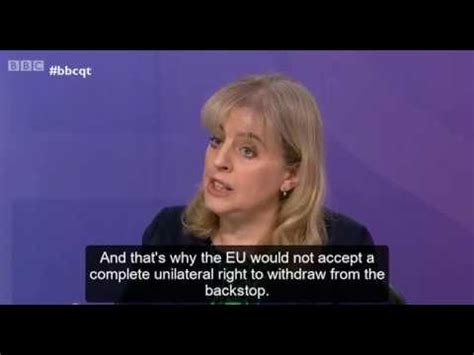 Catherine Barnard On BBC Question Time The Backstop YouTube