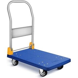 Platform Truck With Lb Weight Capacity And Degree Swivel Wheels