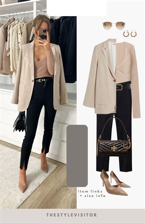 Ein Knopf Blazer Curated On Ltk Beige Blazer Outfit Blazer Outfits