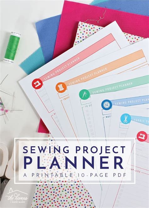 Printable Sewing Project Planner Planner Sewing Beginner Sewing