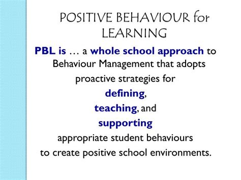 Ppt Positive Behaviour For Learning Introduction Powerpoint Presentation Id5712335