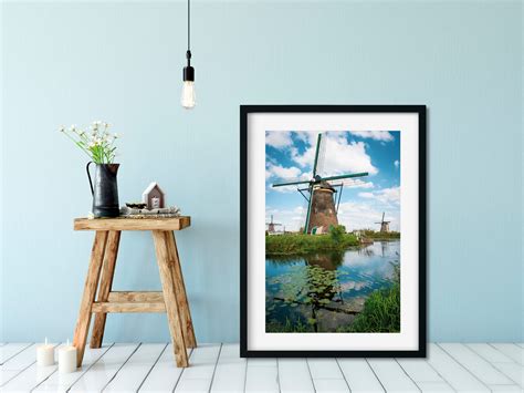 Holland Photography Print windmills Iv // Dutch | Etsy