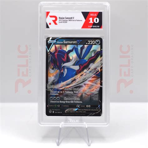 Hisuian Samurott V 2022 Pokemon Swsh Astral Radiance Graded Card