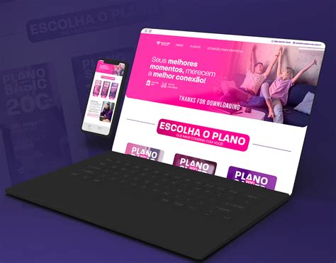 Landing Page De Captura Provedor De Internet On Behance