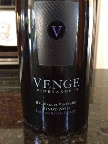 Venge Vineyards Pinot Noir Bacigalupi Vineyard Vivino Australia