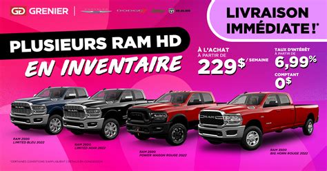 Grenier Automobile Terrebonne Plusieurs Ram Hd En Inventaire