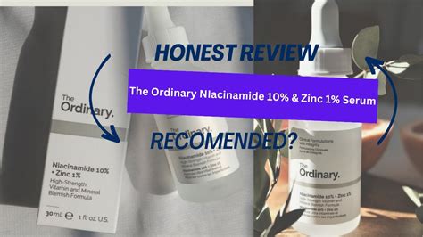 Review On The Ordinary Niacinamide And Zinc Serum Skincare Mrbeast