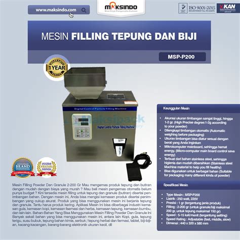 Jual Mesin Filling Tepung Dan Biji 2 200 Gr Di Bogor Toko Mesin