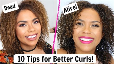 10 Tips For Curly Hair How To Style Natural Curls Youtube