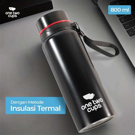 Jual One Two Cups Botol Minum Termos Air Panas Dingin Stainless