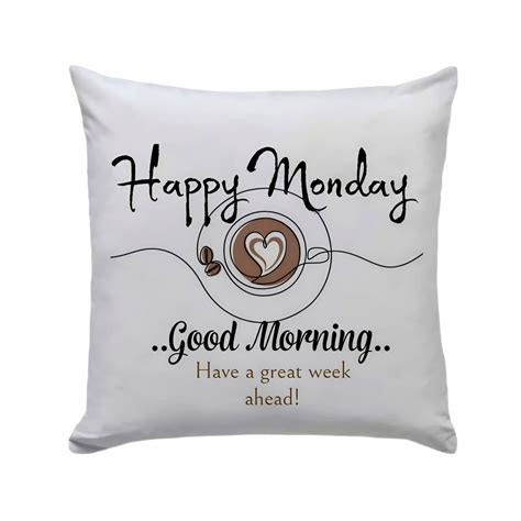 Happy Monday Pillow 30cm X 30cm Shop Today Get It Tomorrow