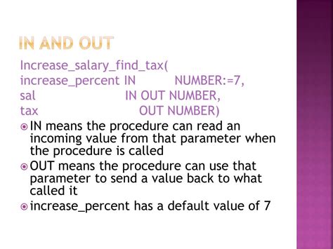 Ppt Oracle Stored Procedures And Functions Powerpoint Presentation