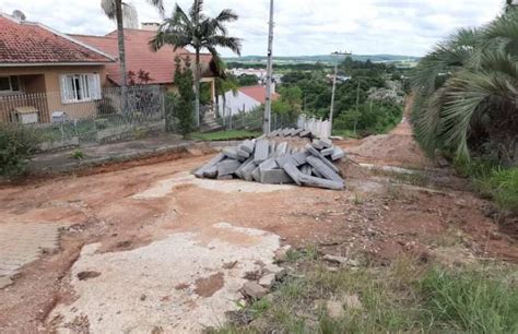 Inicia Cal Amento De Trecho Da Rua Dr Walter Kess Em Camaqu