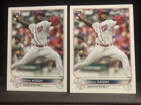 2 2022 Topps Joan Adon RC 360 Nationals EBay