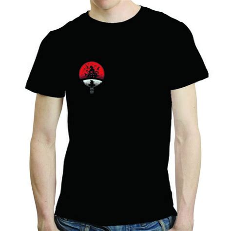 Camiseta Masculina Itachi Uchiha anime Naruto Camisa Algodão