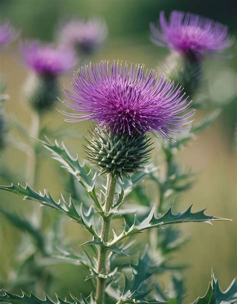 Milk Thistle Thistle Blossom Flower Free Stock Photo Public Domain