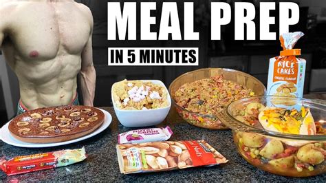 5 Minute Meal Prep For Muscle Gain Full Day Of Eating To Build