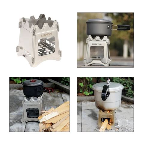 Lixada Compact Folding Titanium Wood Stove Campers Haven