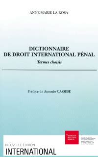 Dictionnaire De Droit International P Nal Crime Contre La Paix Et La