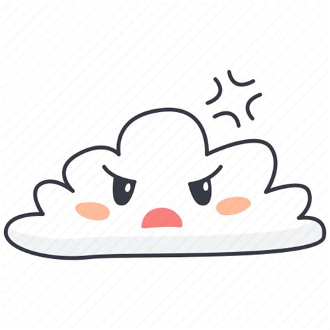 Mad, angry, cloud, emoji icon - Download on Iconfinder