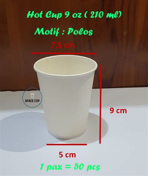 Jual Paper Hot Cup Gelas Kertas 9 Oz 210 Ml Polos Jakarta Utara Space Cup Tokopedia