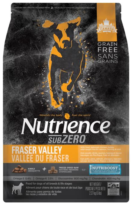 Nutrience Sub Zero Fraser Valley Dry Dog Food Petdirect