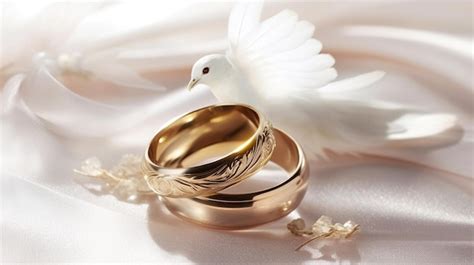 Wedding Doves With Rings