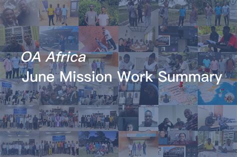 OA Africa June 2023 Mission Progress Summary Olivet Assembly Africa