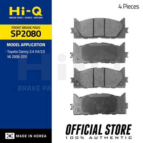 Hi Q Front Brake Pads For Toyota Camry 2 4 V4 2 5 V6 2 5 3 5 4